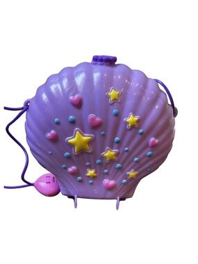 Polly Pocket Purple Power Seashell Purse Compact